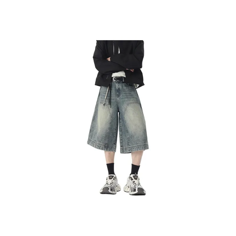 BEAR UNION Denim Shorts Unisex Nostalgic Blue-0