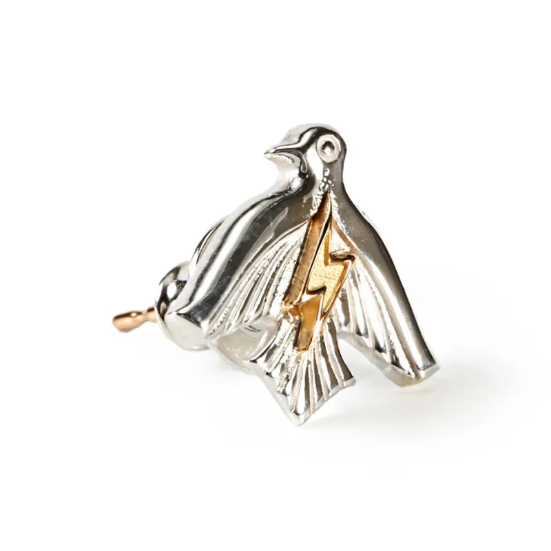 GOD SUNS 950 Silver Stud Earrings Unisex-1
