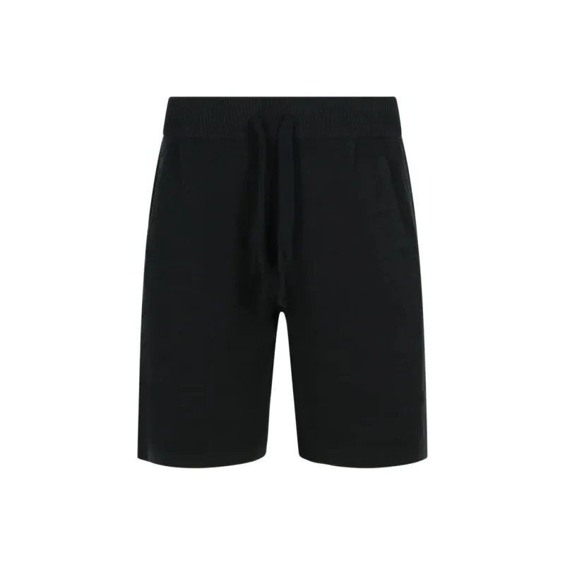 LANEUS Casual Shorts Men's Black-0
