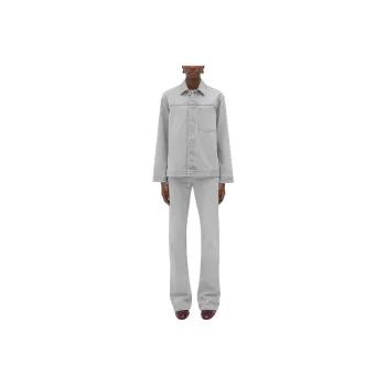 Bottega Veneta Long Sleeved Regular Fit Denim Jacket