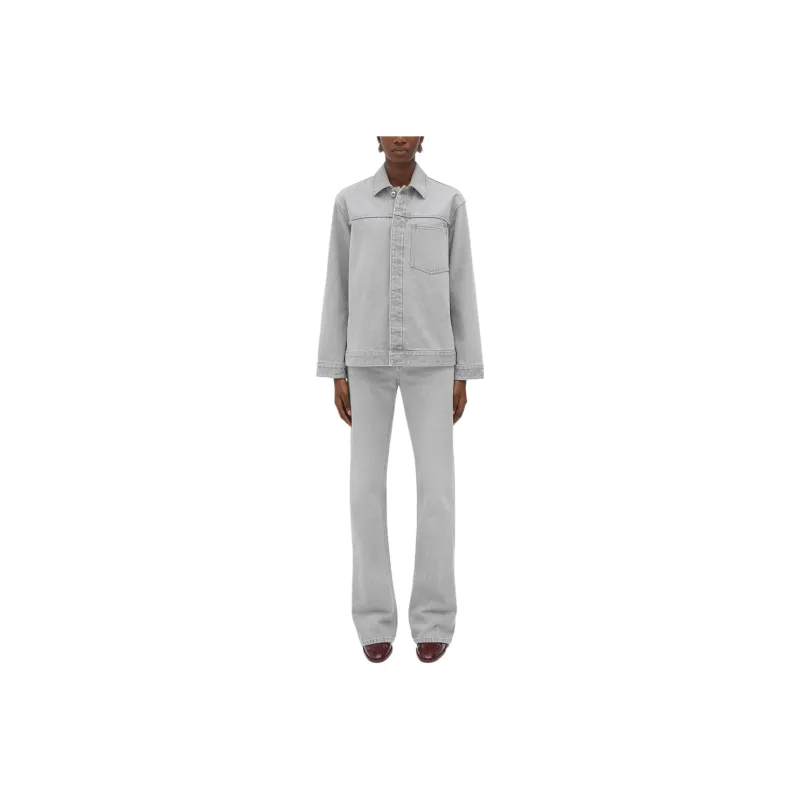Bottega Veneta Long Sleeved Regular Fit Denim Jacket-0