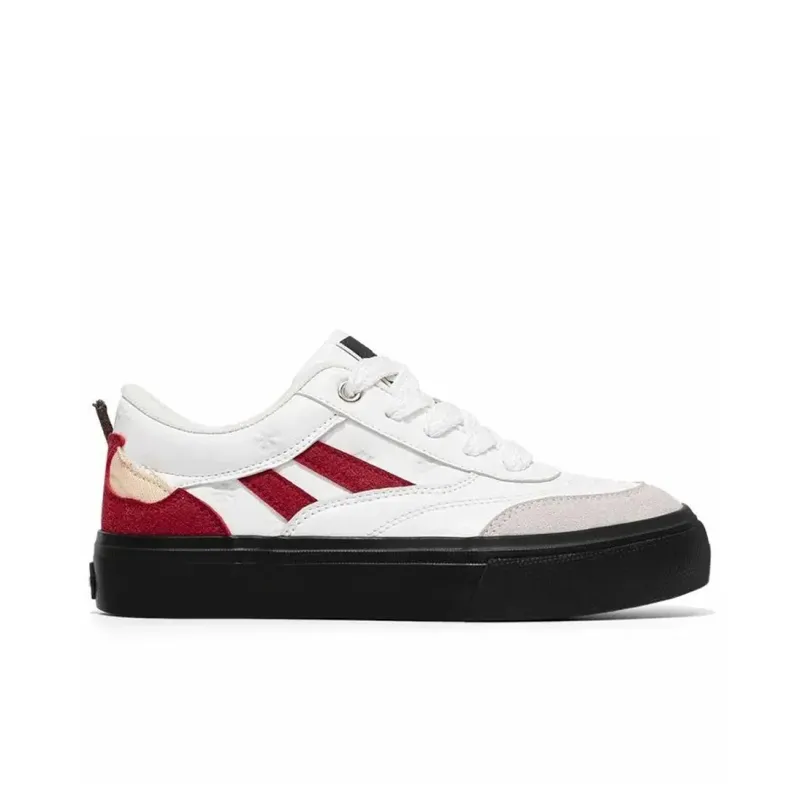BEIER Low Top Skateboard Shoes Women's Red Apple-2