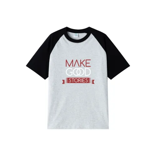 TEME Raglan Sleeve T Shirt Women's White Heather Gray & Black