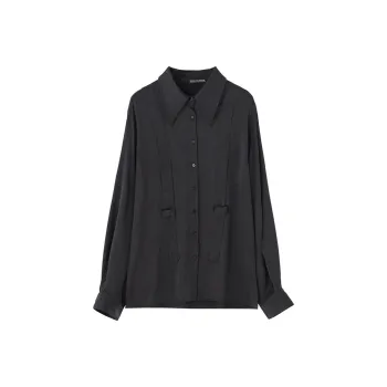 SOON FLOWER Shirt Women's Black