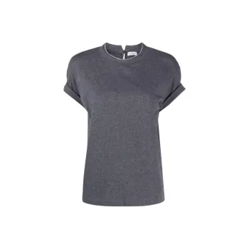 Brunello Cucinelli Embellished Crewneck T Shirt