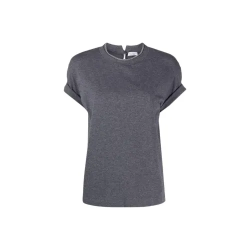 Brunello Cucinelli Embellished Crewneck T Shirt