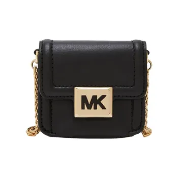 MICHAEL KORS Sonia Cowhide Leather Crossbody Bag Extra Small Women's Black