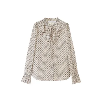 SHUIYUNJIAN Shirt Women's Beige Apricot Blossom