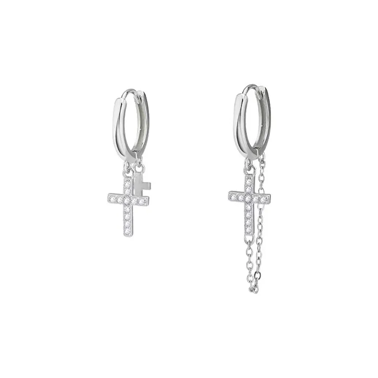 Mr. Shang 925 Sterling Silver Earrings Unisex-9