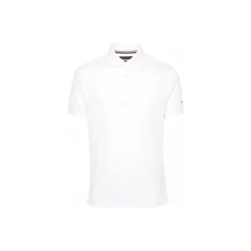 Tommy Hilfiger Logo embroidered Piqué Polo Shirt-0