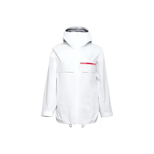 PRADA Windbreaker Jackets Women's Pink White