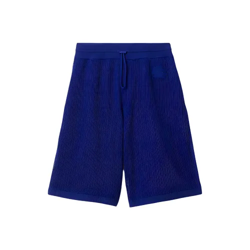 Burberry Silk Cotton Mesh Shorts Casual Shorts Men's Blue