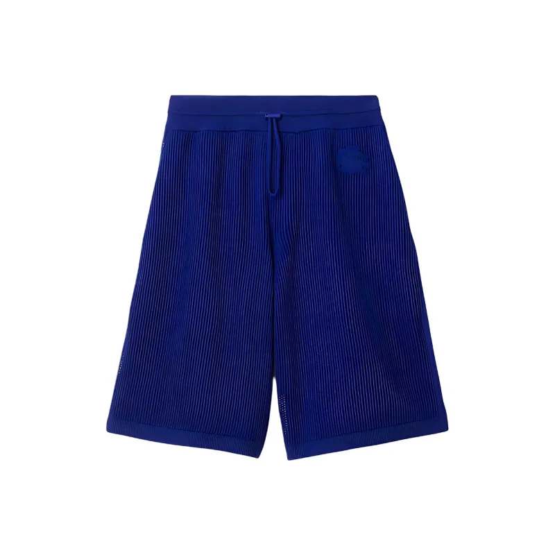 Burberry Silk Cotton Mesh Shorts Casual Shorts Men's Blue-0