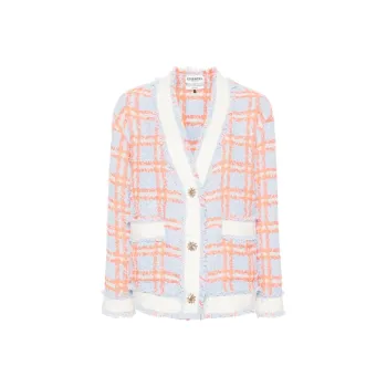 ESSENTIEL ANTWERP Folivia Checked Tweed Jacket