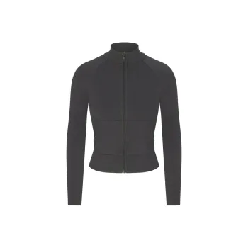 SKIMS OUTDOOR TRACK JACKET Jackets Coats Women's ASH/Ash Gray