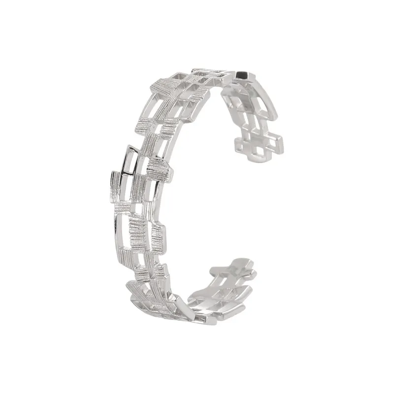 Quarqor S925 Silver Bangles Unisex-4