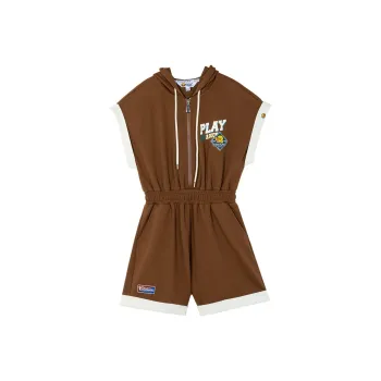 B.Duck Bodysuits Women's Red Brown