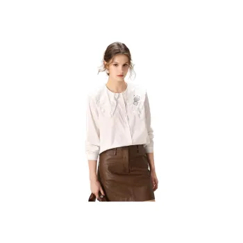 FENHONGMALI Shirt Women's White