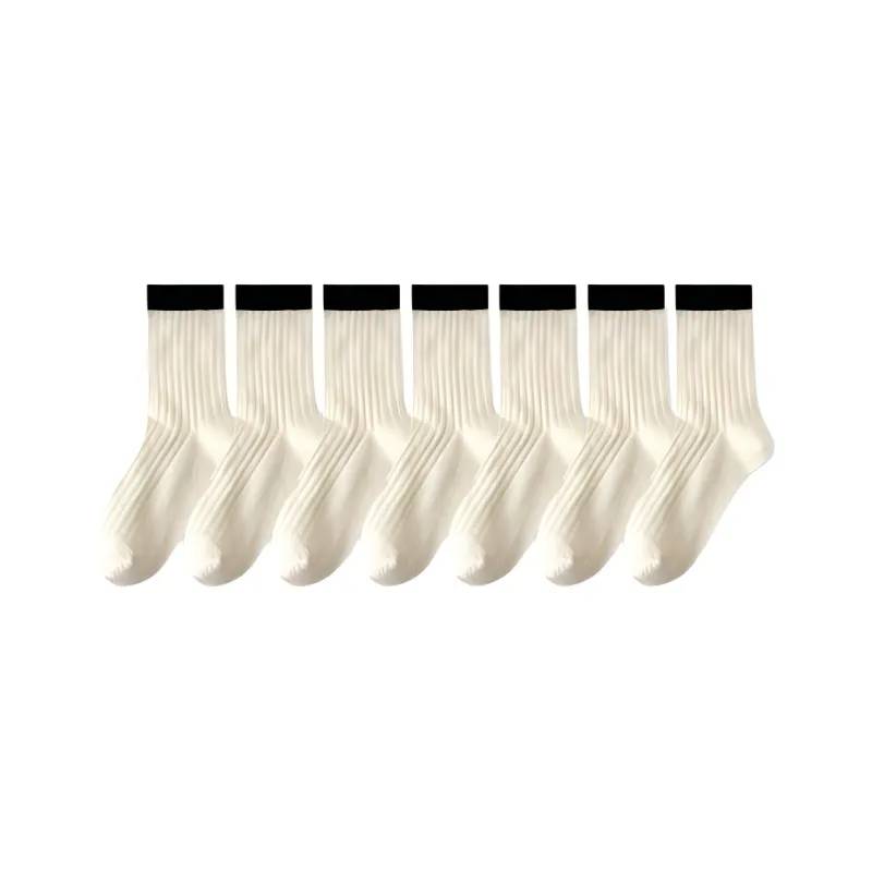 H YXIANG Mid Calf Socks Women's Combo Set-20