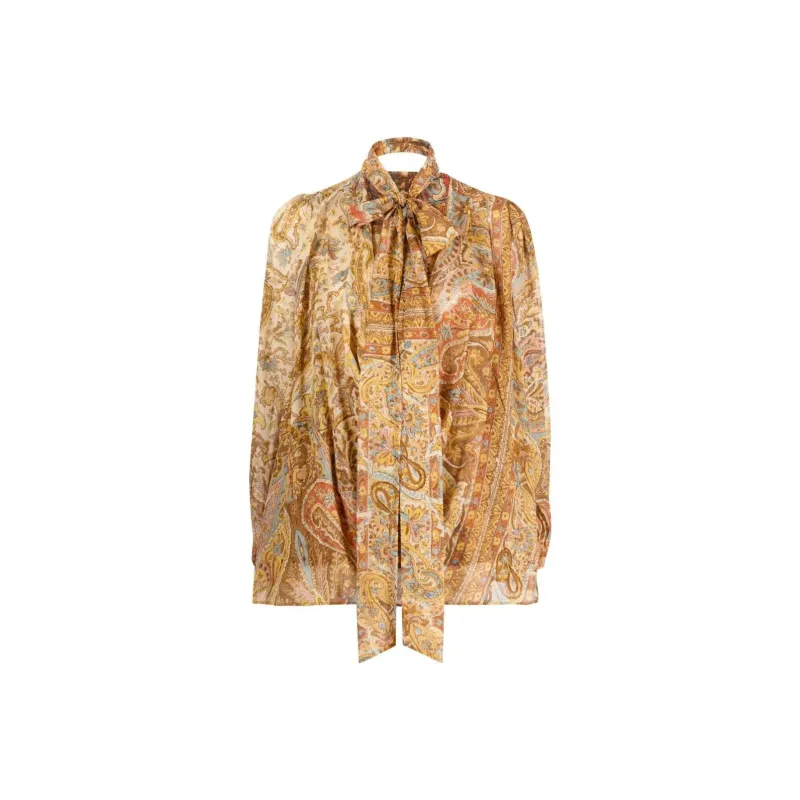 Zimmermann Sensory Paisley print Billow sleeve Blouse-0