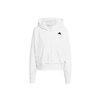 Adidas Z.N.E. Woven Full Zip Hoodie Jackets Coats Women's White