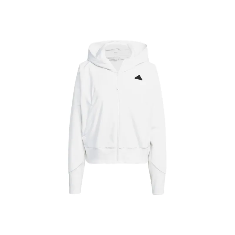 Adidas Z.N.E. Woven Full-Zip Hoodie Jackets Coats Women's White-0