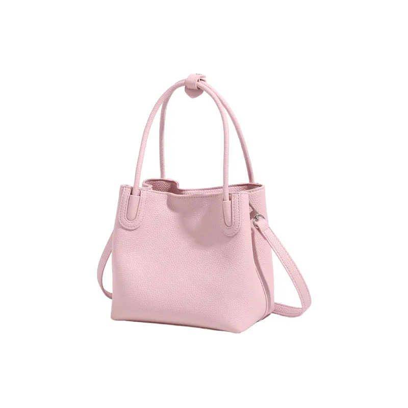 OCTSUI Synthetic Leather Tote Crossbody Handbag Regular Women's Pink-4