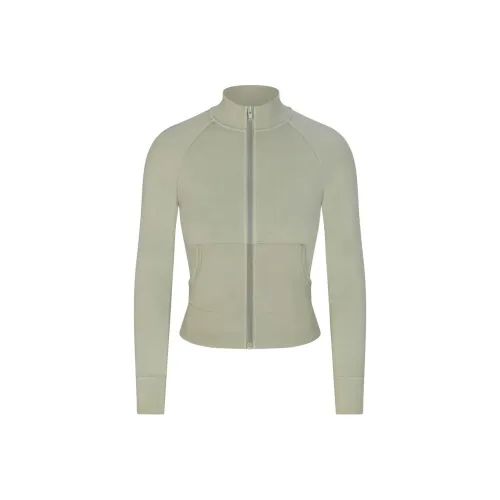SKIMS OUTDOOR TRACK JACKET Jackets Coats Women's MINERAL/Mineral