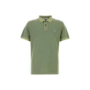 STONE ISLAND Logo patch Polo Shirt