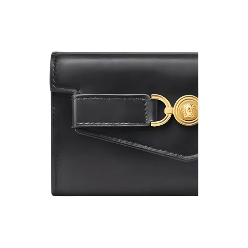 FANSIZHE Calfskin Wallet Women's Black-3