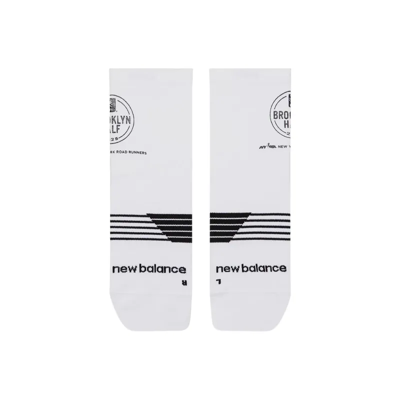 New Balance RBC Brooklyn Half Mid Calf Socks Unisex 1 Pack White-1