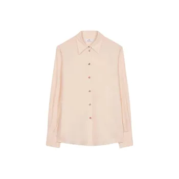 Paul Smith Spread collar Crepe Shirt