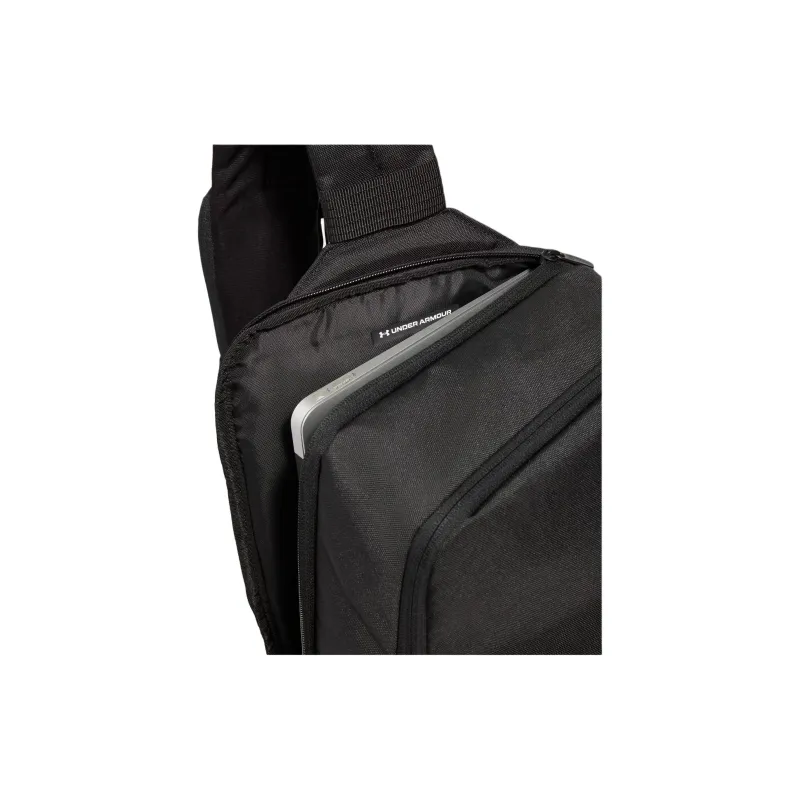 Under Armour Polyester One Shoulder Crossbody Bag, Sling Bag Unisex Black-2
