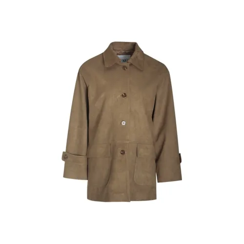 Little Pull Jackets Coats Women's Brown
