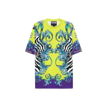 VERSACE JEANS COUTURE Zebra Barocco print T shirt