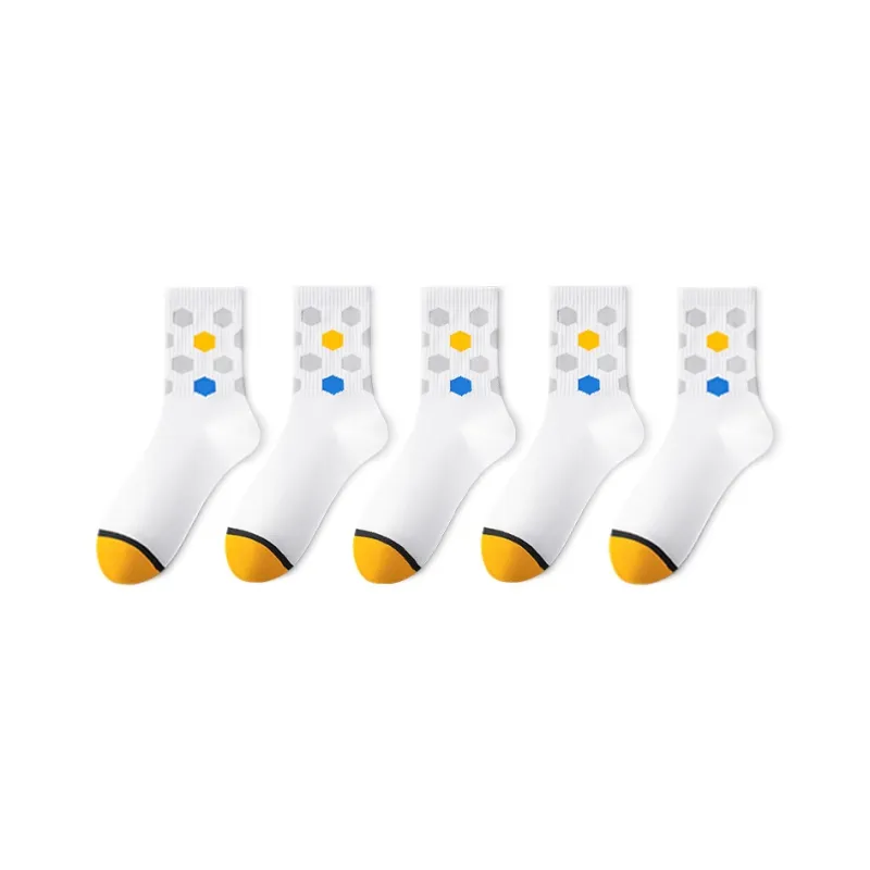 Taste The Color Mid Calf Socks Men's 5 Pack-9