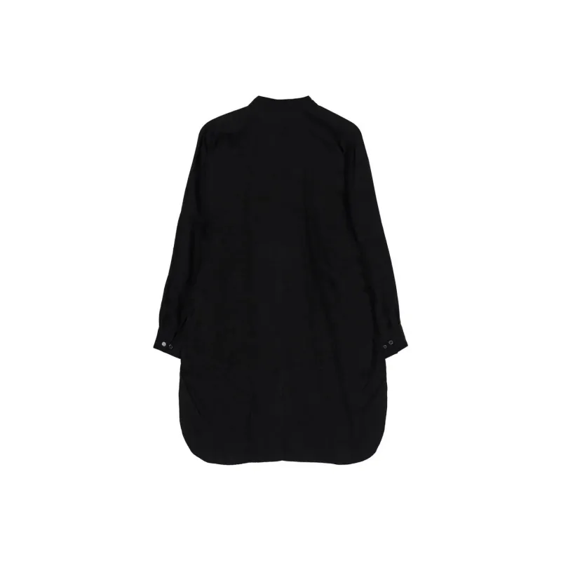 Yohji Yamamoto Buttoned Flared Hem Shirt-0