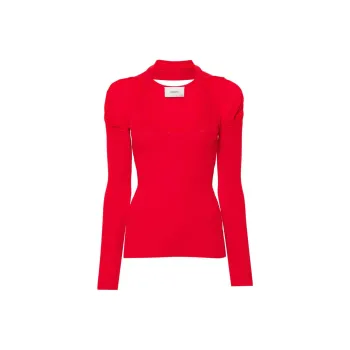 COPERNI Cut Out Halterneck Knitted Top