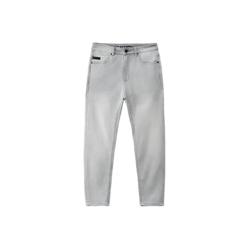FIRE 2 COLD EGO Flared Pants Jeans Mens Black
