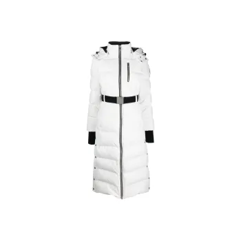 Moose Knuckles Logo-appliqué Belted Padded Coat