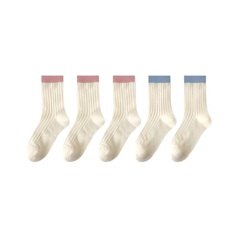 H YXIANG Mid Calf Socks Women's Combo Set-11