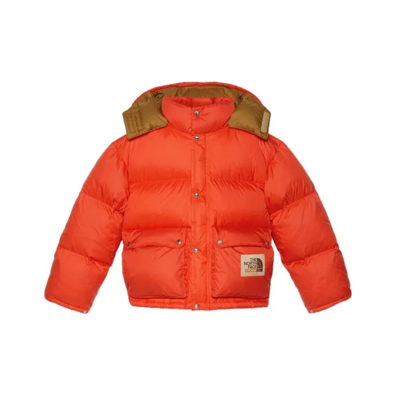 GUCCI X The North Face Nylon Jacket Red-0