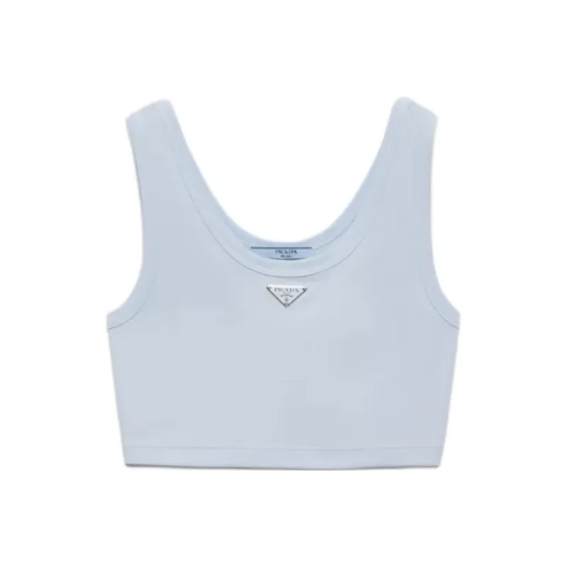PRADA Ribbed knit Tank Top-0