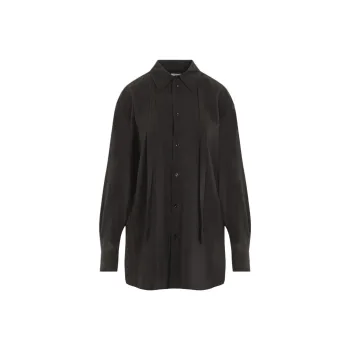 Lemaire Tie Detailed Long Shirt