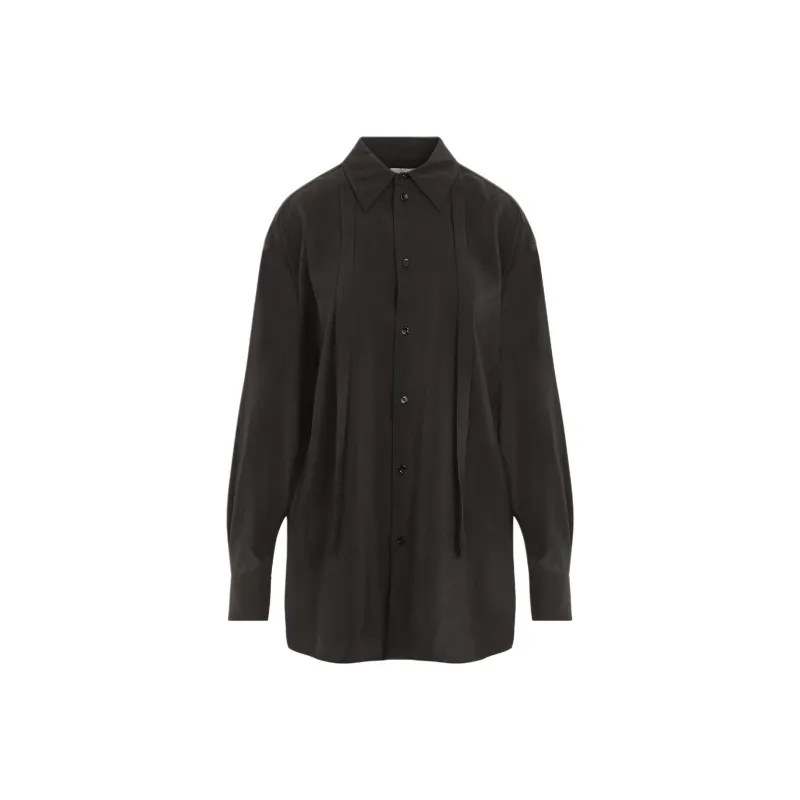 Lemaire Tie Detailed Long Shirt-0