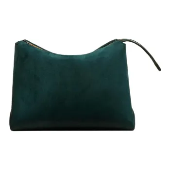 KHAITE Calfskin Clutch Women's British Green