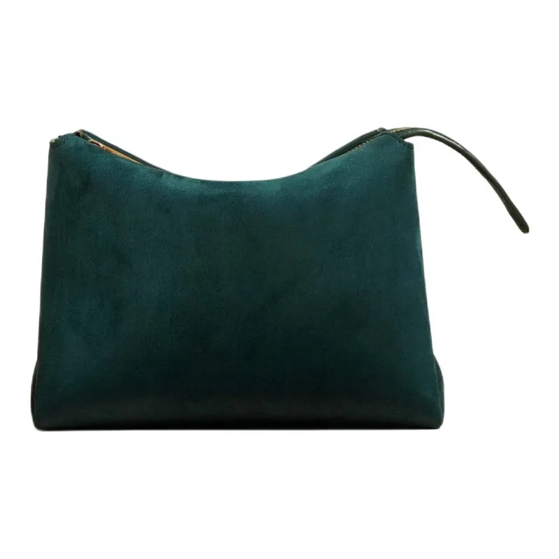 KHAITE Calfskin Clutch Women's British Green-0