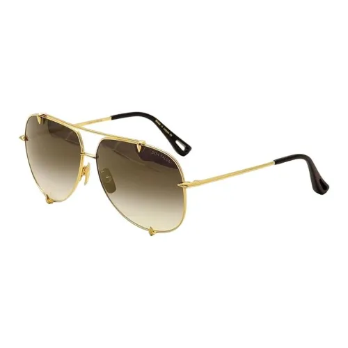 DITA Cellulose Acetate Titanium Stainless Steel Aviator Sunglasses Women's Gold