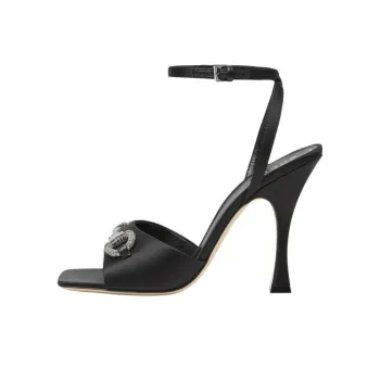 GUCCI Horsebit One Strap Sandals 10.5cm Women's Black