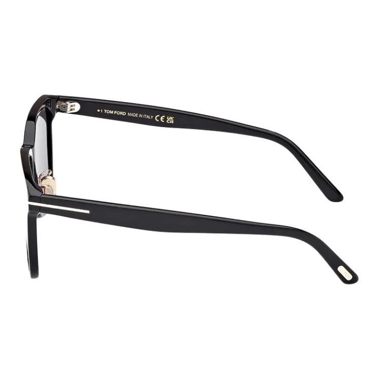 TF Acetate Square Sunglasses Unisex Black-3
